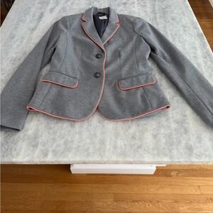 GAP Gray Academy Blazer with Pink Accents